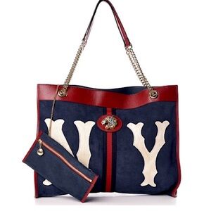 Gucci × NY Yankees Rajah Large Chain Tote Limited Edition Rare